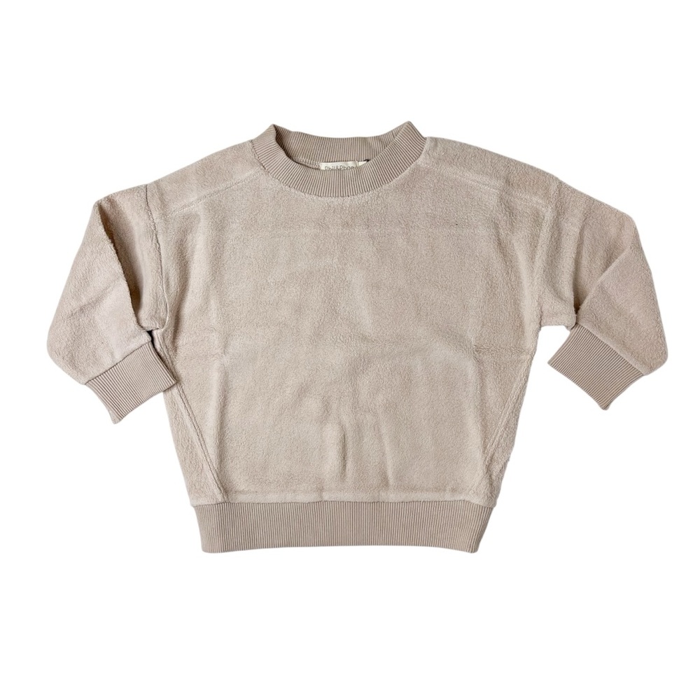 NWT/Boutique Phil&Phae Gender Neutral Tan Oversized Teddy Sweater in Size 2Y